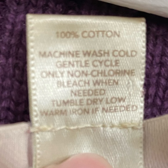 EUC Women’s Size Medium Loft Wide Neck Sweater in Purple - Picture 7 of 7